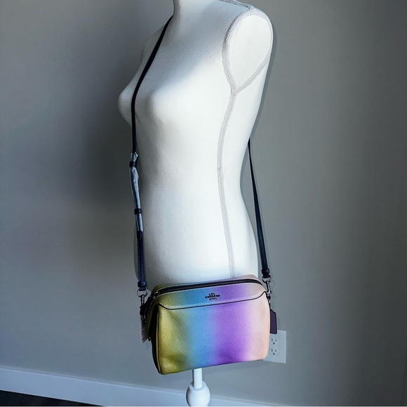 Coach NWT RARE rainbow ombré Bennett Crossbody bag purse 91456 - Picture 5 of 17